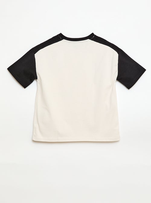 Oversized T-shirt met colourblock - Kiabi