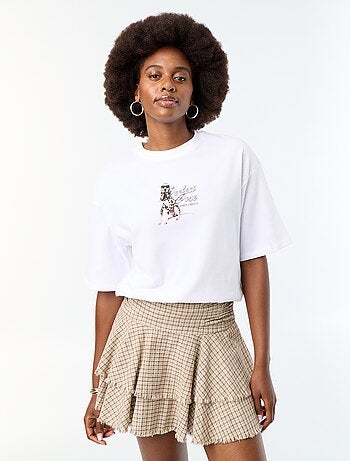 Oversized T-shirt met dalmatiërprint