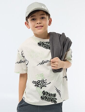 Oversized T-shirt met fantasieprint