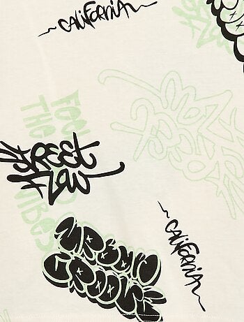 Oversized T-shirt met fantasieprint