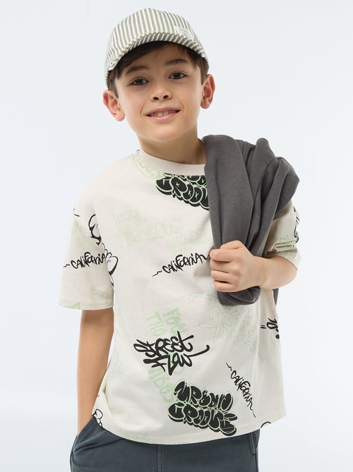 Oversized T-shirt met fantasieprint - Kiabi