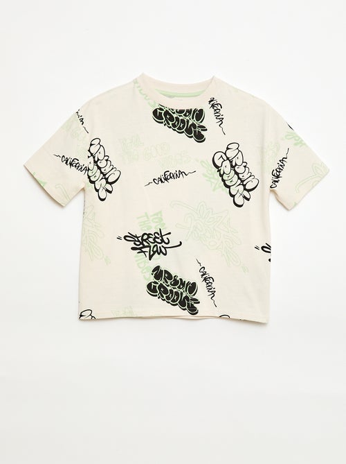 Oversized T-shirt met fantasieprint - Kiabi