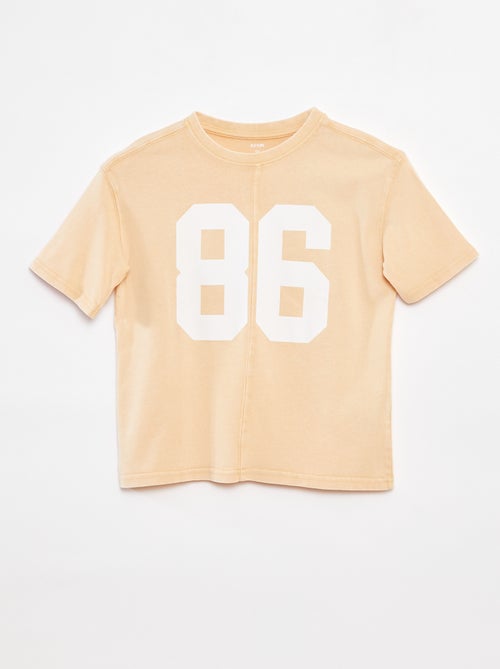 Oversized T-shirt met korte mouwen - Kiabi