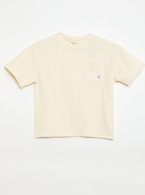 Oversized T-shirt met korte mouwen - Kiabi