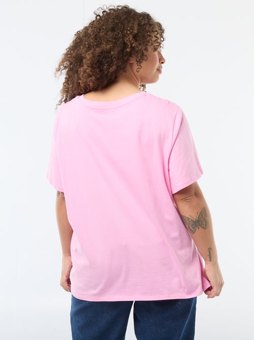 Oversized T-shirt met korte mouwen - Kiabi