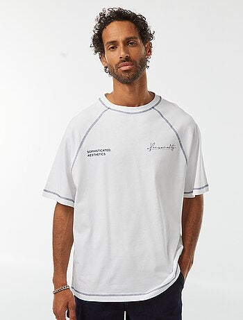 Oversized T-shirt met korte mouwen