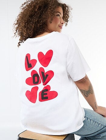 Oversized T-shirt met korte mouwen