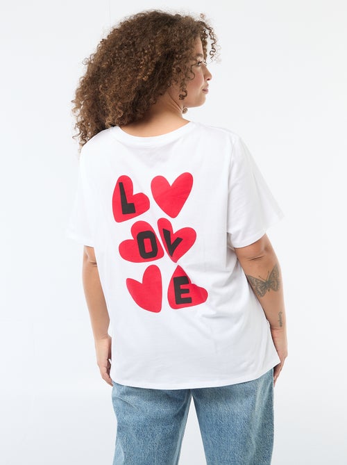 Oversized T-shirt met korte mouwen - Kiabi