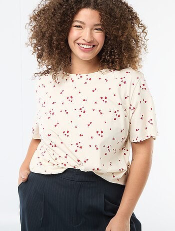 Oversized T-shirt met korte mouwen