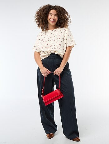 Oversized T-shirt met korte mouwen