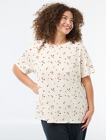 Oversized T-shirt met korte mouwen