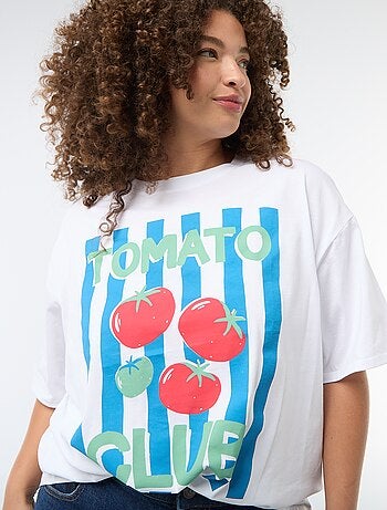 Oversized T-shirt met korte mouwen