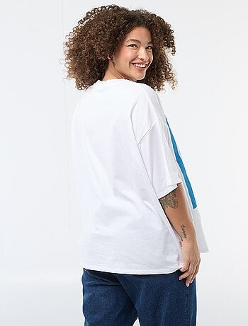 Oversized T-shirt met korte mouwen