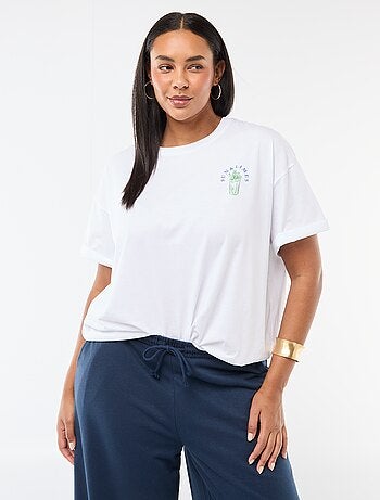 Oversized T-shirt met korte mouwen