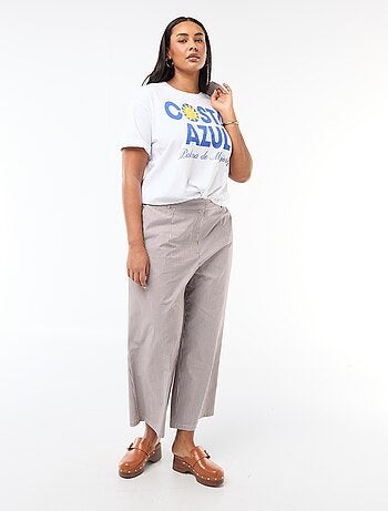 Oversized T-shirt met korte mouwen