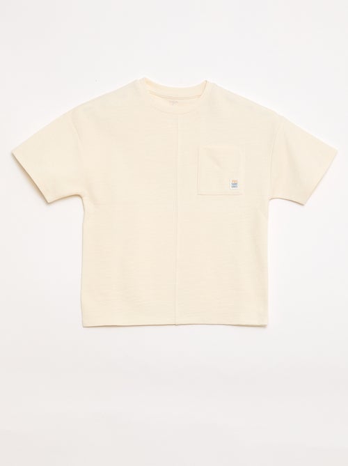 Oversized T-shirt met korte mouwen - Kiabi