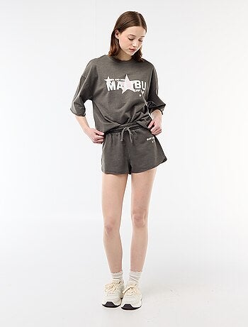 Oversized T-shirt met opschrift