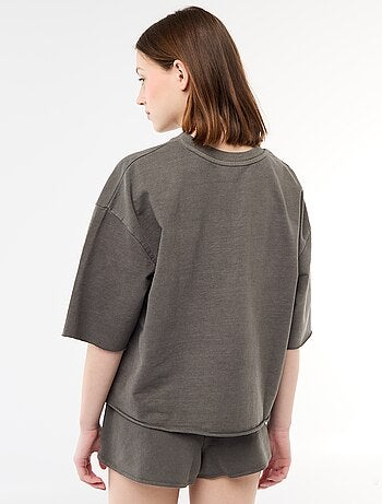 Oversized T-shirt met opschrift