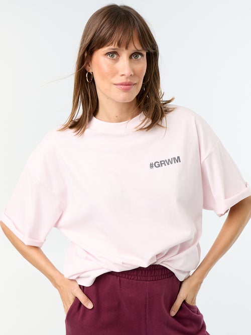Oversized T-shirt met print op de rug - Kiabi