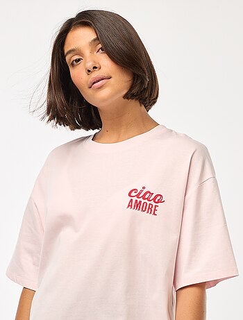 Oversized T-shirt met print