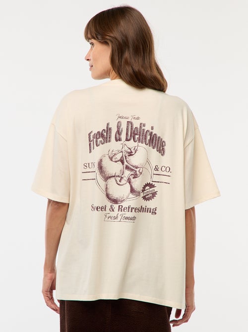 Oversized T-shirt met print - Kiabi