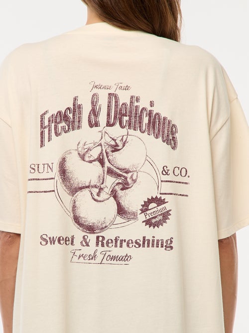 Oversized T-shirt met print - Kiabi