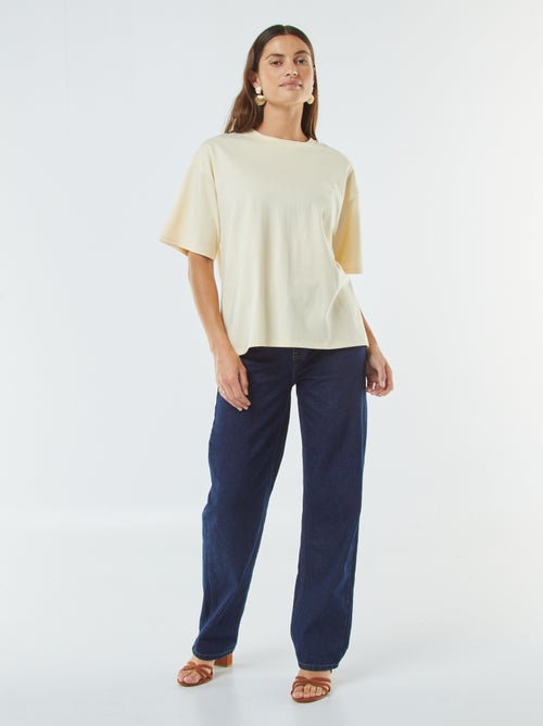 Oversized T-shirt met ronde hals - Kiabi