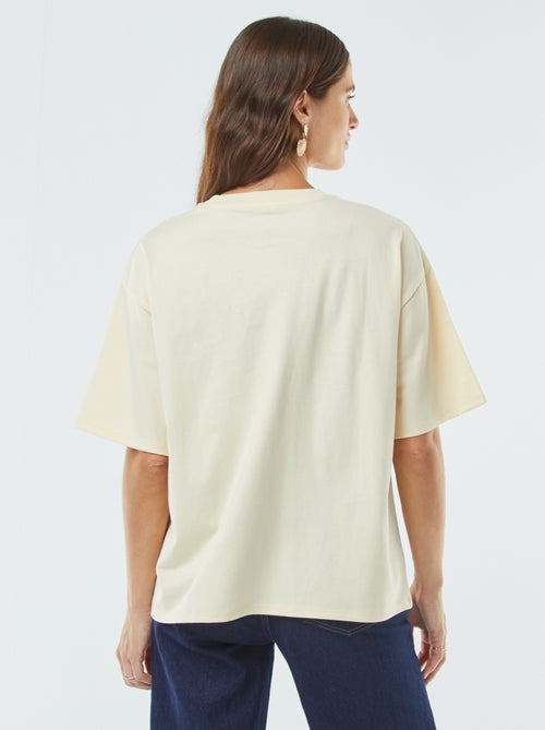 Oversized T-shirt met ronde hals - Kiabi