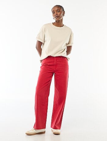 Oversized T-shirt met ronde hals