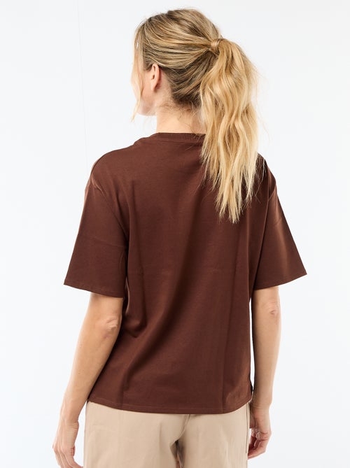 Oversized T-shirt met ronde hals - Kiabi