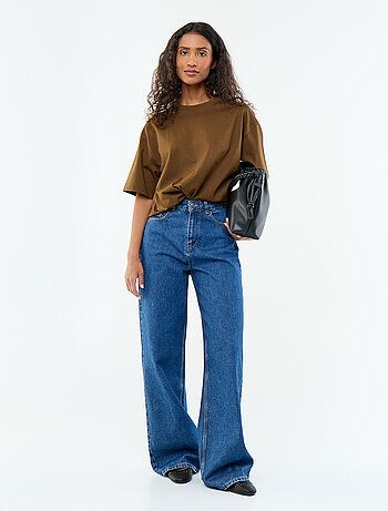 Oversized T-shirt met ronde hals