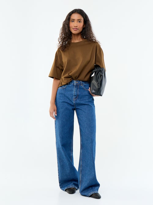 Oversized T-shirt met ronde hals - Kiabi