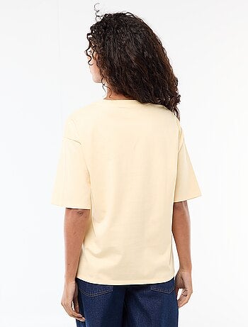 Oversized T-shirt met ronde hals