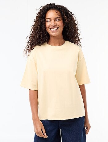 Oversized T-shirt met ronde hals
