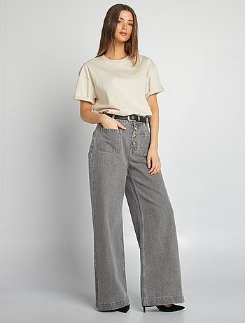 Oversized T-shirt met ronde hals