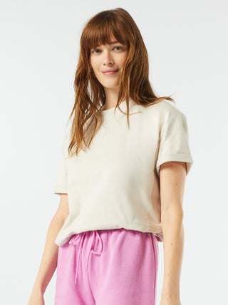 Oversized T-shirt met ronde hals