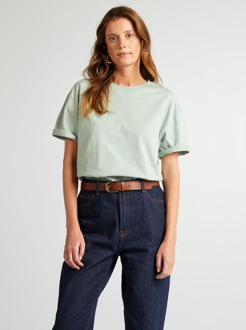 Oversized T-shirt met ronde hals - Kiabi