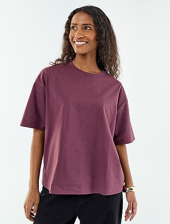Oversized T-shirt met ronde hals