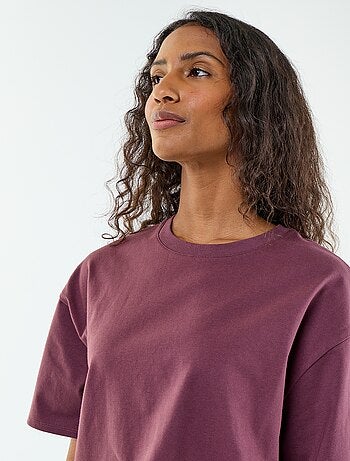 Oversized T-shirt met ronde hals