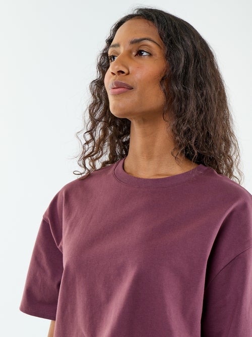 Oversized T-shirt met ronde hals - Kiabi