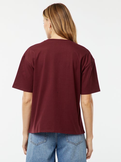 Oversized T-shirt met ronde hals - Kiabi