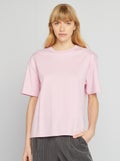 Oversized T-shirt met ronde hals ROSE - Kiabi