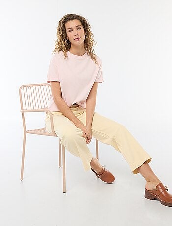 Oversized T-shirt met ronde hals