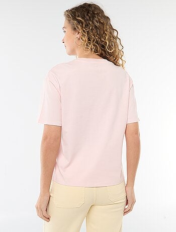 Oversized T-shirt met ronde hals