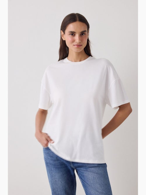 Oversized t-shirt met ronde hals van katoen penti - Kiabi