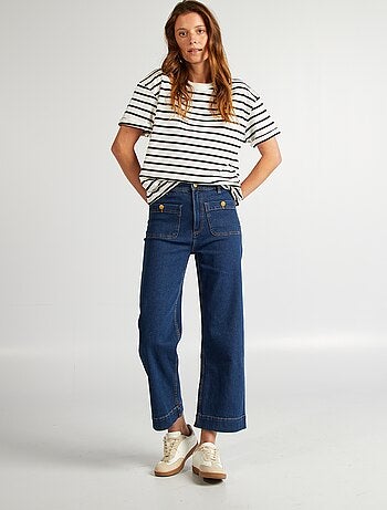 Oversized T-shirt met ronde hals