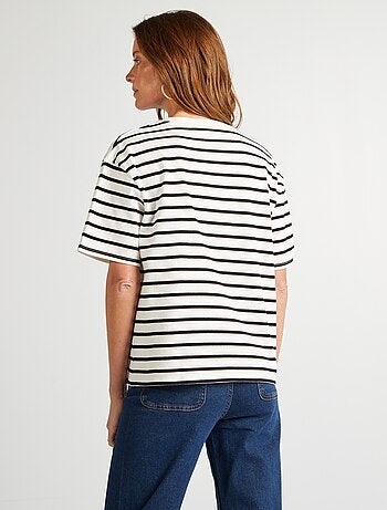 Oversized T-shirt met ronde hals