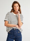 Oversized T-shirt met ronde hals WIT - Kiabi