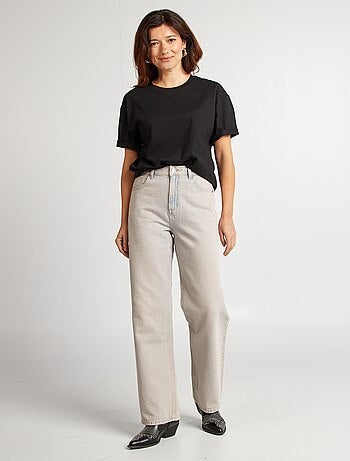 Oversized T-shirt met ronde hals