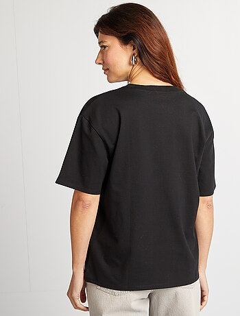 Oversized T-shirt met ronde hals